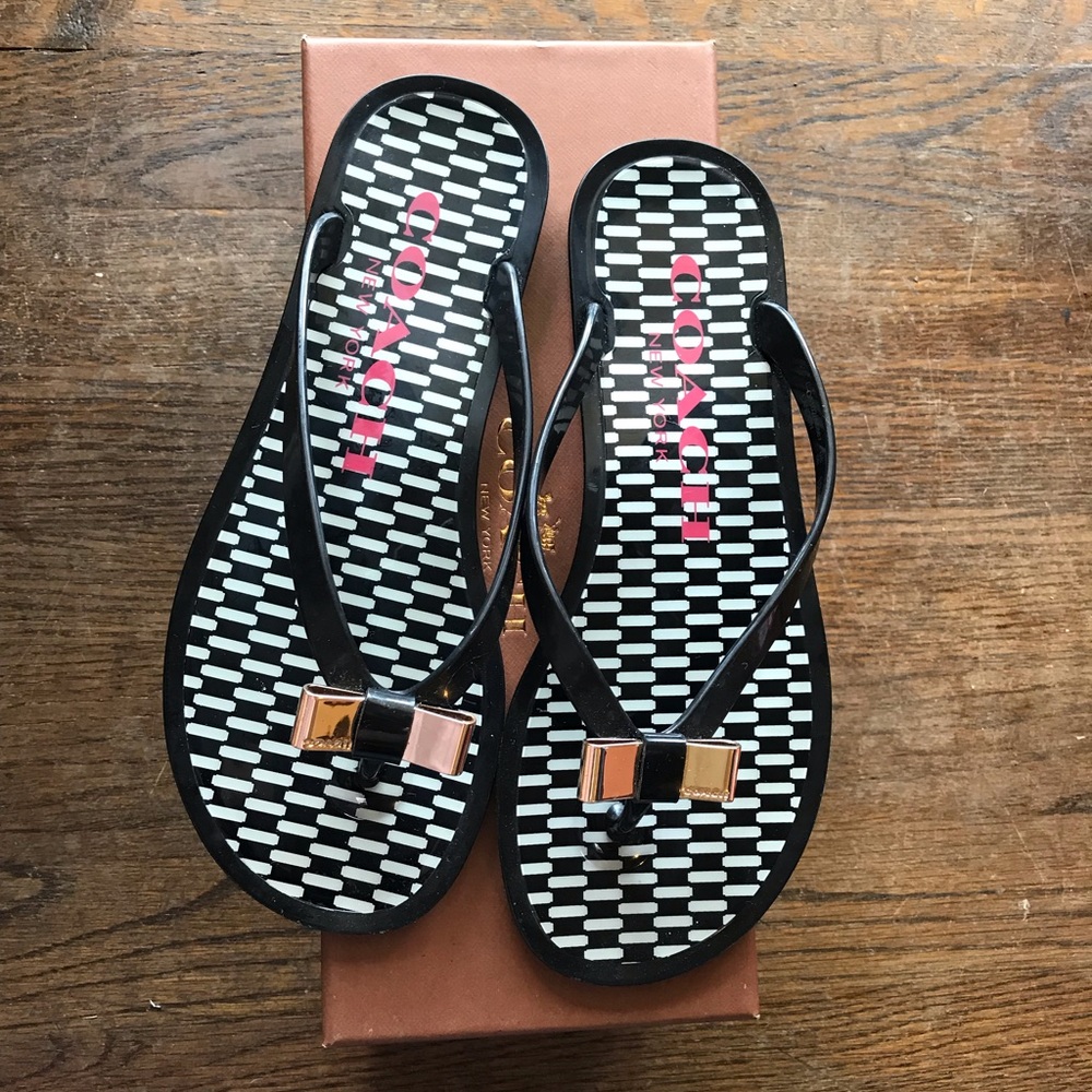 COACH LANDON JELLY SANDALS